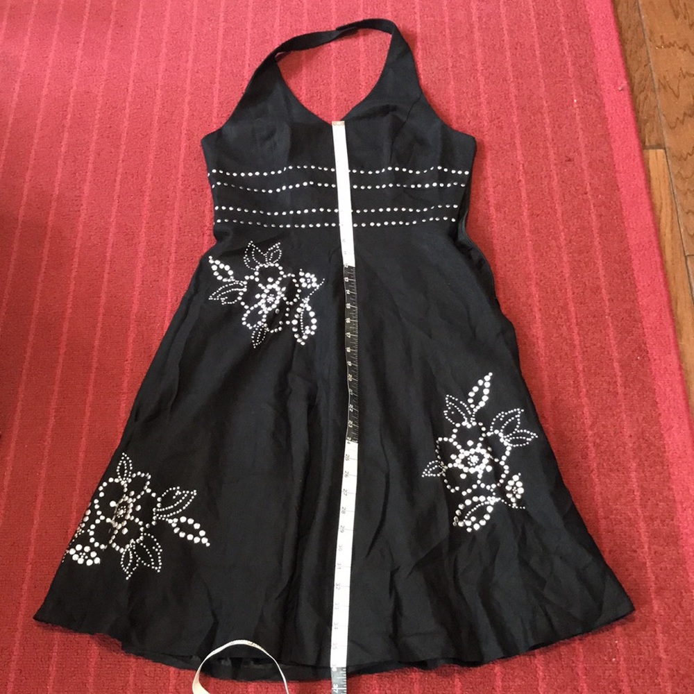 Black Studded Halter Dress.   Size 10💕